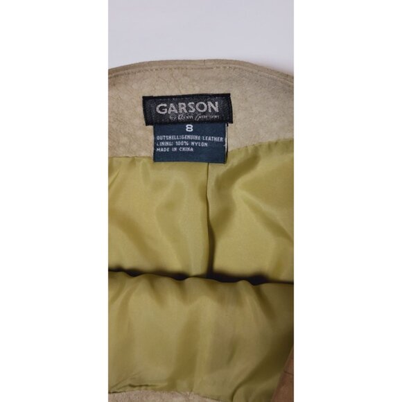 Rem Garson Genuine Suede Leather Skirt Size 8 - Picture 7 of 7